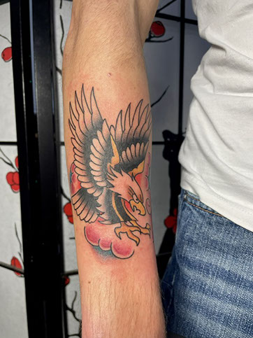 tattoo,aces,high,alex,rockoff,alexrockoff,west,palm,beach,traditional,neotraditional,beetle,beatle,flower,sunflower,floral,color