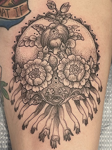 tattoo,aces,high,alex,rockoff,alexrockoff,west,palm,beach,traditional,neotraditional,beetle,beatle,flower,sunflower,floral,color